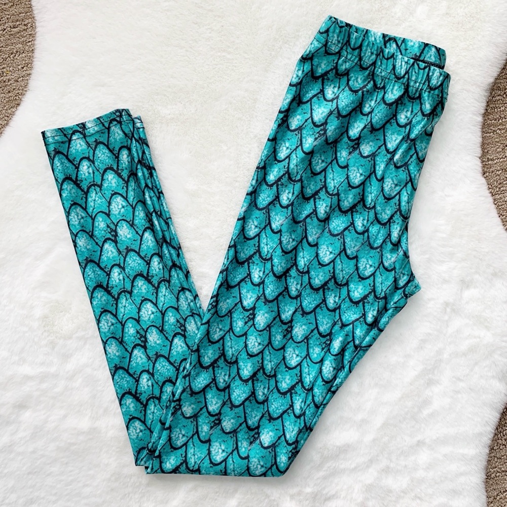 Mermaid Leggings Sz S - Picture 2 of 8